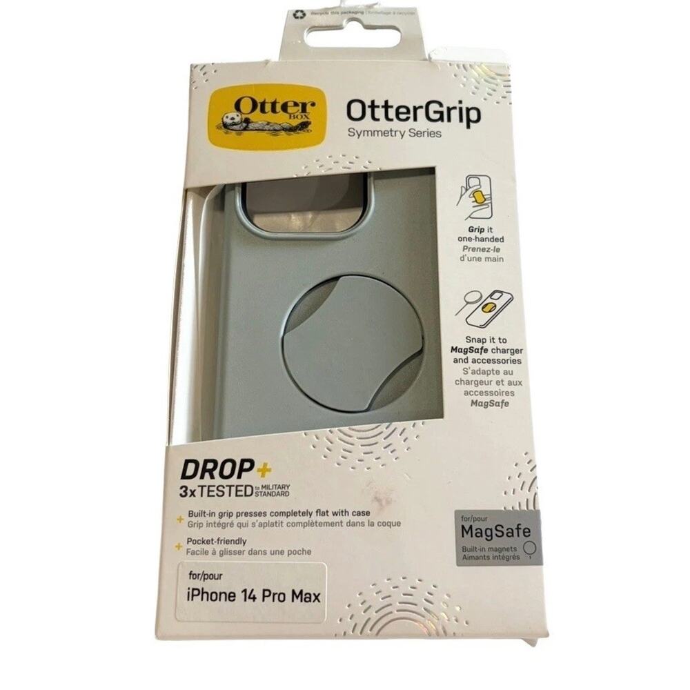 OtterBox OtterGrip Symmetry Series iPhone 14 Pro Max Case Chill Out Green NEW